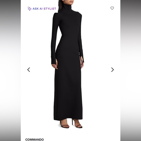 Commando Black Long Sleeve Maxi Dress